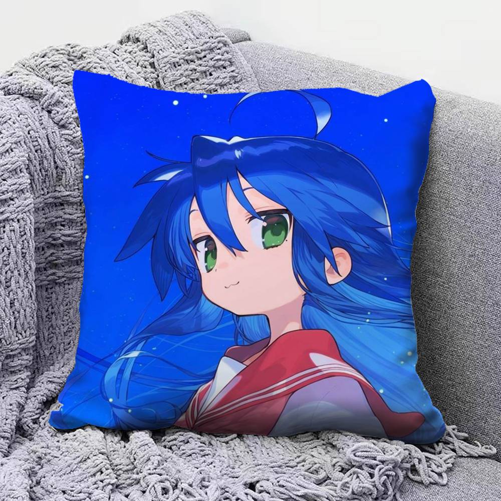 Izumi Konata Lucky Star Anime Girl Home Sofa Cushion Covers and Aecorative Custom Pillow Covers