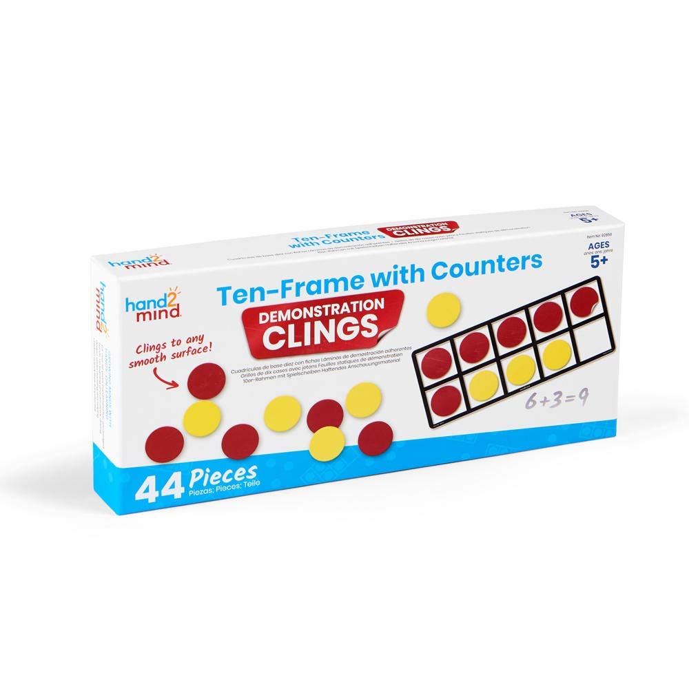 Learning Resources Math Materials Ten Frame Counter Set for Teachers Authentic (92856)