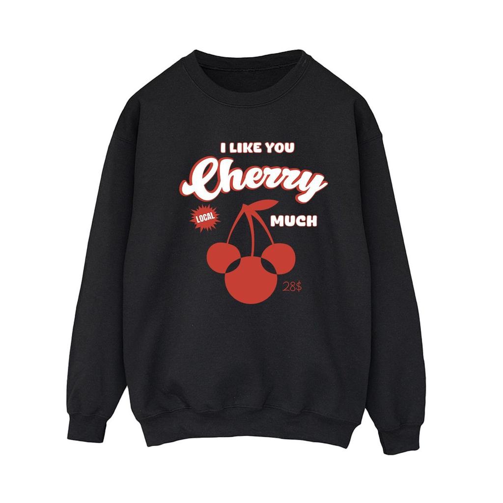 Disney Womens/Ladies I Like You Cherry Much Minnie Mouse Sweatshirt