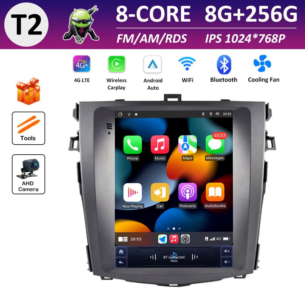Autoradio DSP Stereo Car Video for Toyota Corolla E140 E150 2007 2008 2009 2010 - 2013 Radio Player Android Smart System No 2din