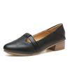Foot cover shallow mouth work shoes women's autumn new retro single shoes pointed comfortable soft sole temperament versatile women's shoes