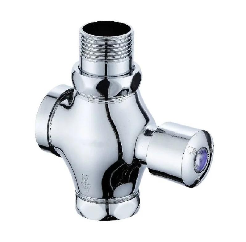 Lavatory Manual Urinal Flush Valves Copper Alloy Flush Valve 3/4  1  Push Button Toilet Flush Valve Hand-pressed (Brass,A type copper) латунный