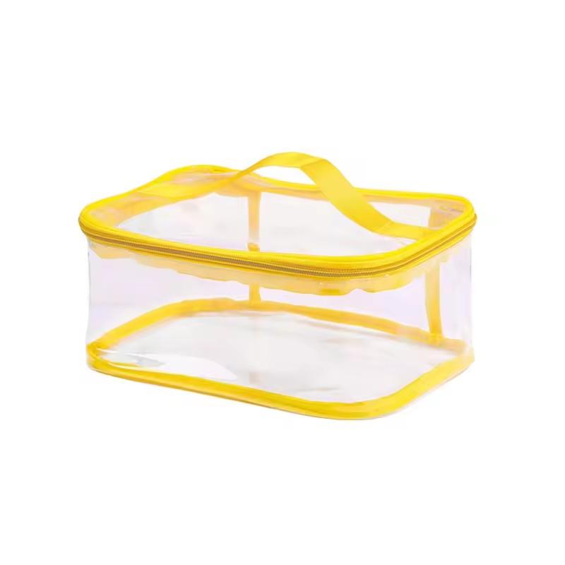 New Transparent Storage Bag Pouch with Zipper Carry Handle for Lego Small Building Blocks Toy Home Organization Outdoor Travel