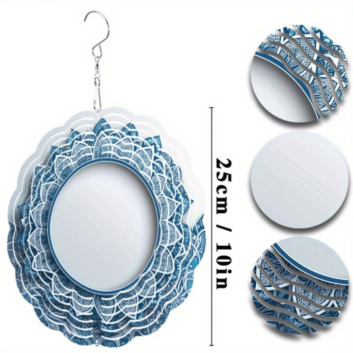 

10-дюймовый подвесной колокольчик ветра для уличного патио, газона, декора, художественный вращающийся крюк, идеальный подарок на весну-лето 01A