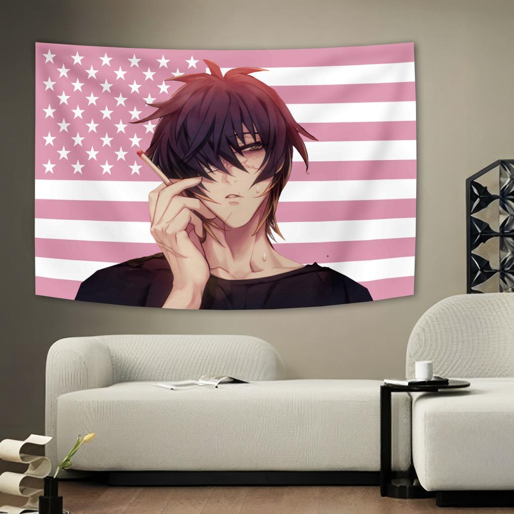 Slow Damage Surrounding Anime Games Tapestry Flags Party Living Room Home Balcony Wall Decor Banner Bedroom Tapestry Outdoor