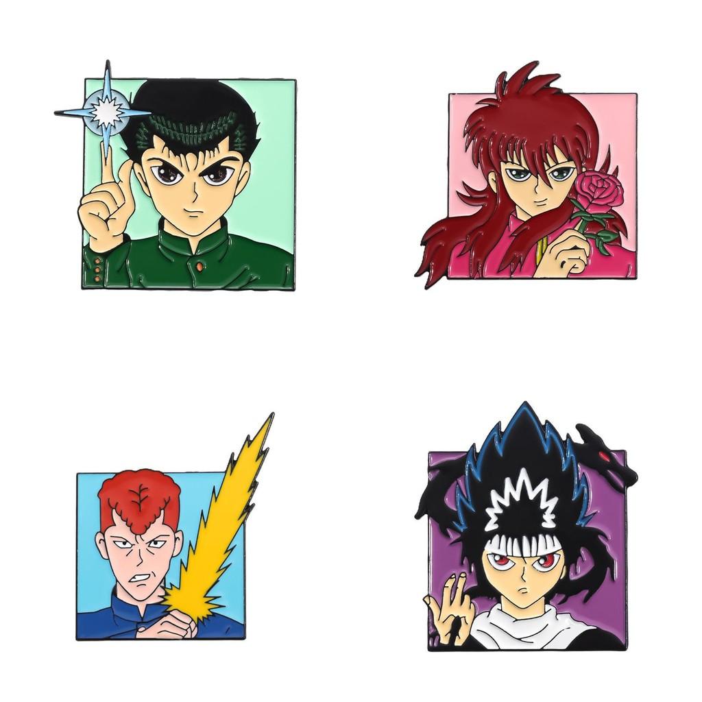 Anime Vibrant Japanese Themed Alloy Cartoon Character Enamel Pin Brooch Collectors For