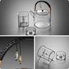 Steaming and Boiling Glass Teapot Set with Electric Ceramic Stove
