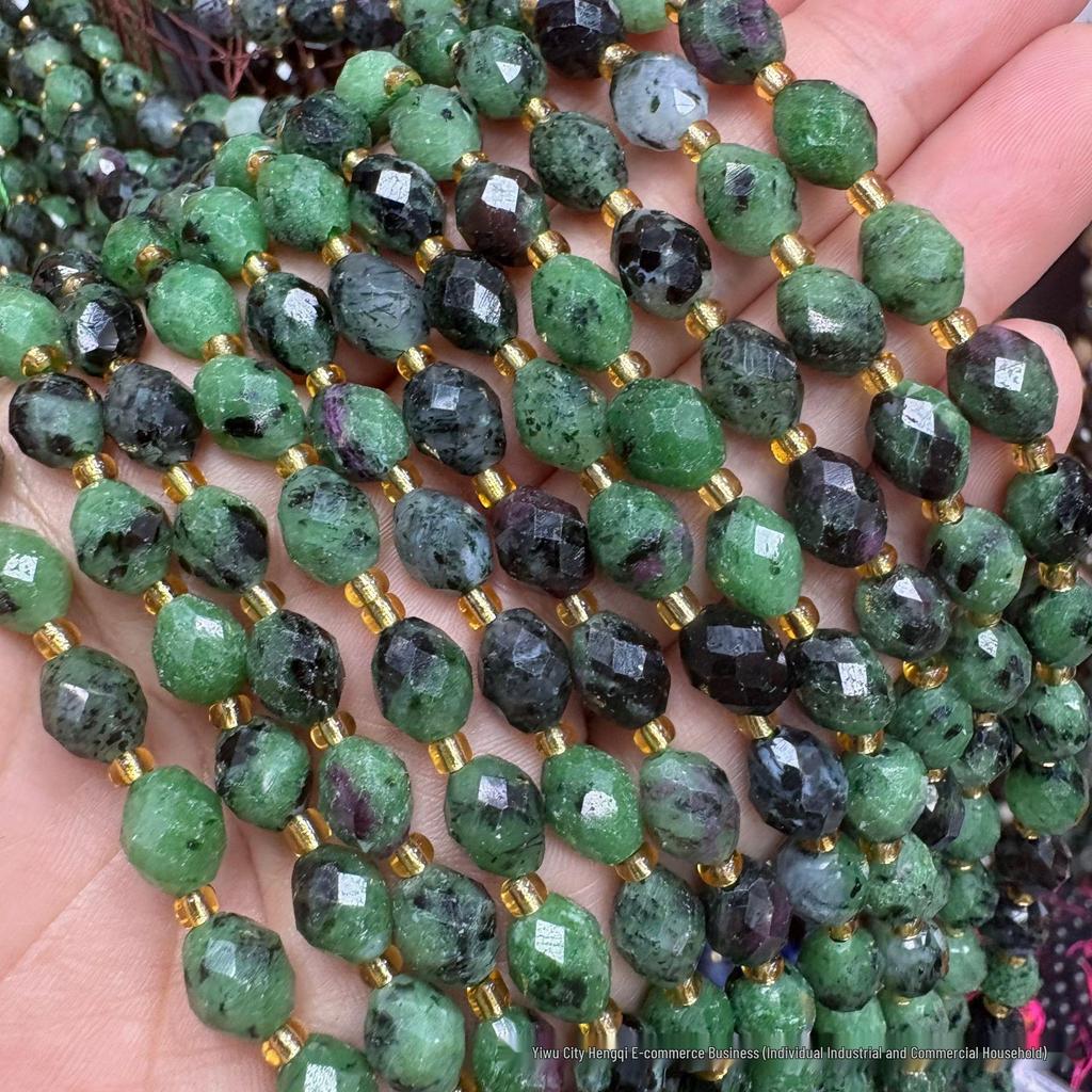 6x8mm Faceted Oval Natural Stone and Crystal Beads for DIY Jewelry