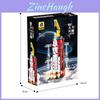 Space Rocket Kids Construction Toy With Abs Plastic Blocks For Creative Play
