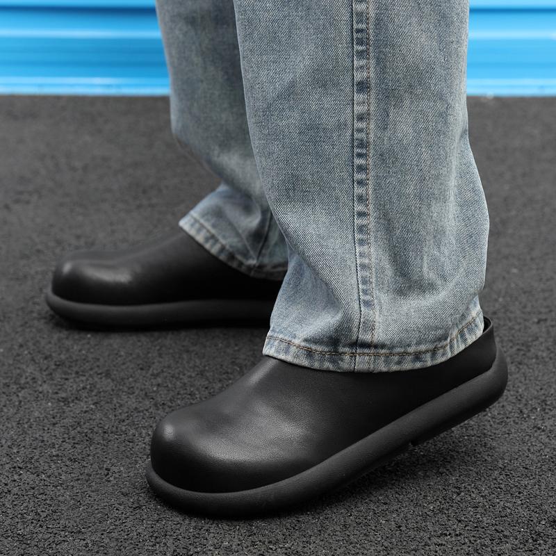 Fashion Men's Slip-On Mule Shoes New Arrival Slippers Anti-Skid Sole Fashion Loafers Lightweight Indoor Outdoor Shoes Comfortable Flats