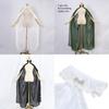 Elegant Ivory Chiffon Neck Wrap Cape For Women Lightweight Bridal Shawl