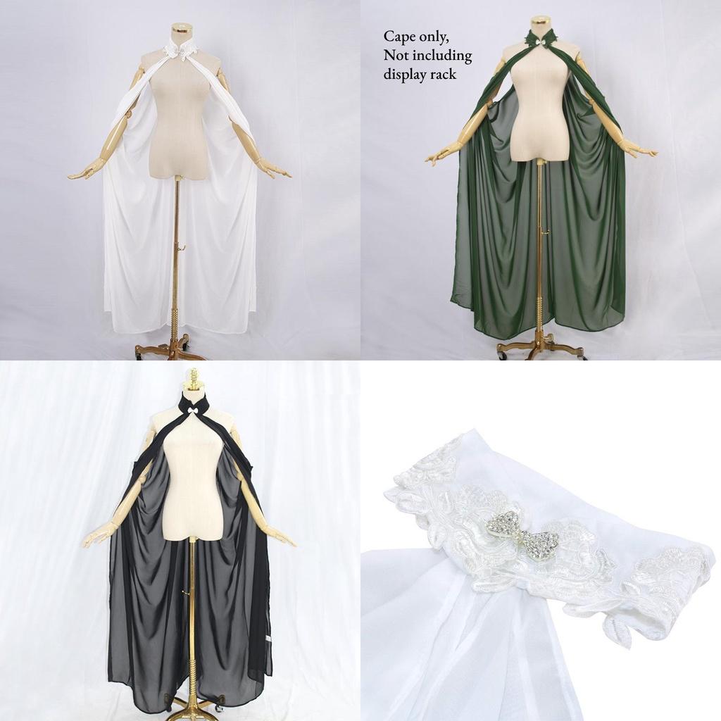 Elegant Ivory Chiffon Neck Wrap Cape For Women Lightweight Bridal Shawl