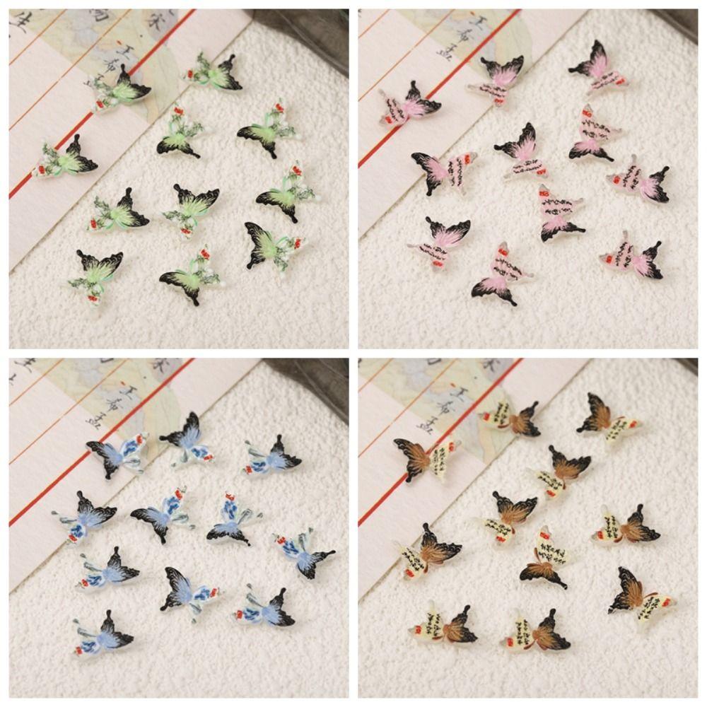 

50 шт./пакет, новый китайский стиль, украшение для дизайна ногтей, 3D украшение для ногтей для женщин