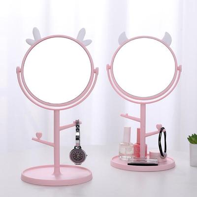 Rotating HD Cat Ear Vanity Mirror - Portable Desktop Makeup Mirror