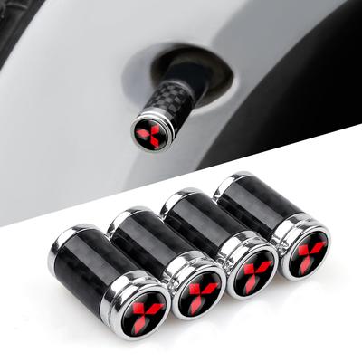 Metal Car Wheel Tire Carbon Fiber Tire Valve Car Accessorie For Space Star Lancer 9 Outlander Xl Eclipse Cross Asx EX MK3