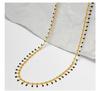 Bohemian Water Drop Enamel Necklace: Simple, Versatile Clavicle Chain for Women