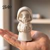 Indoor Party Embellishments 3D Printed Grim Reaper Figurine Holding Pumpkin, Blank DIY Tabletop Seasonal Decor Paintable Halloween Statue, Cute