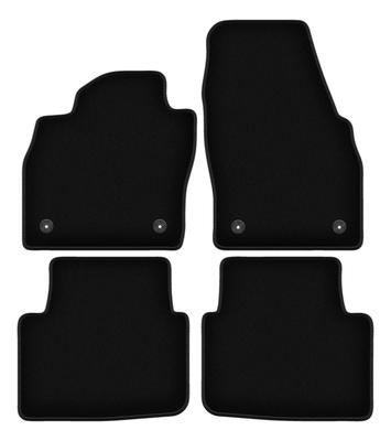 Alfombrillas básicas de terciopelo negro para: Hatchback Skoda Scala (2019-)