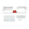 5.0 Car Sticker Alloy Front Grille Badge for  Transit Fiesta Focus Mondeo Kuga Ranger Mustang F150 Escape Accessories