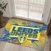 Leeds United Football Design Crystal Velvet Carpet Cozy Non?Slip Printed Rug For Bedroom Living Room Entrance