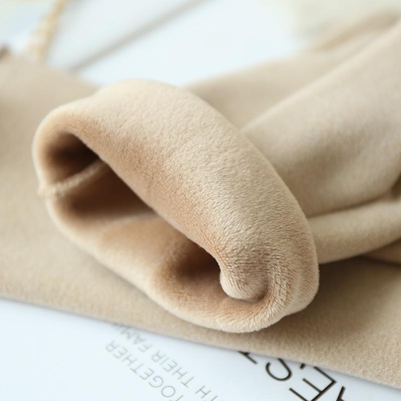 Women's Winter Velvet-Lined Cute Korean Style Touchscreen Gloves for Driving, Cycling, Skiing