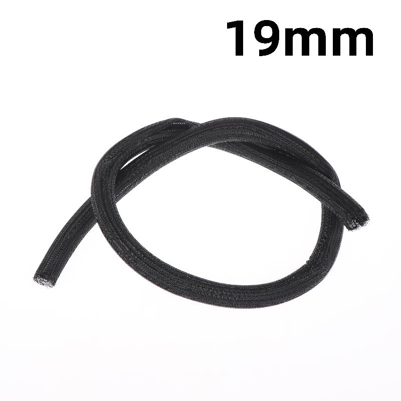 1Pcs 8~32Mm Self-Closed Insulated Sheath 1 Meter Pet Braided Cable Sleeve High Protection Wear Resistant Wire Organizer Sleeving
