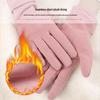 Korean Style Fleece Touchscreen Gloves: Thin, Windproof, Warm for Cycling and Driving In Autumn/Winter (Women's)