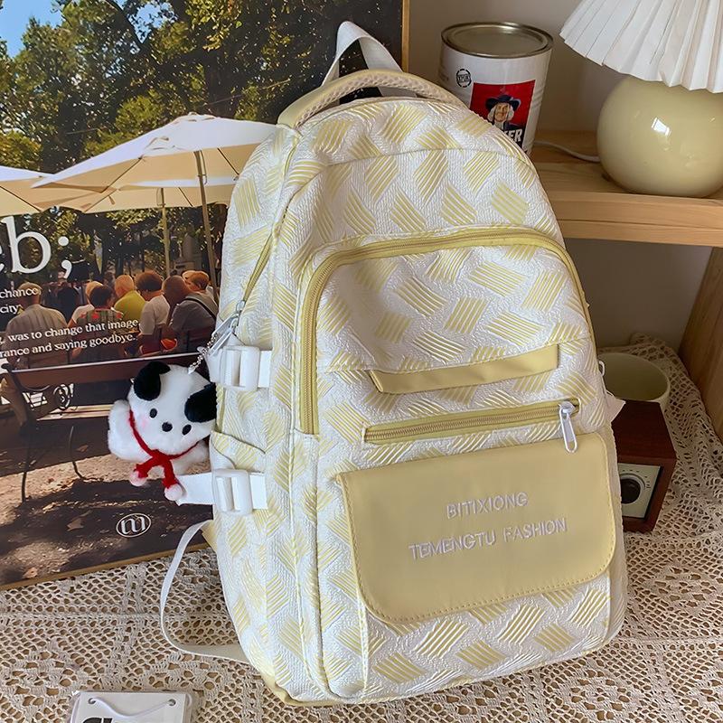 Children's Primary School Students Girls Color Blocking Backpack Middle School Students Junior High School Students Backpack