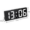Creative Number Clock Color Nightlight Temperature Calendar Alarm Clock LED Large Number Electronic Clock Backlight Home Decor