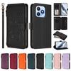 Zipper Leather Wallet Phone Case On For Honor X8D X6D X9D X7D X5C X5B Plus X9C Smart X8C X7C X6C X6B X7B X8B Cards Cover Fundas