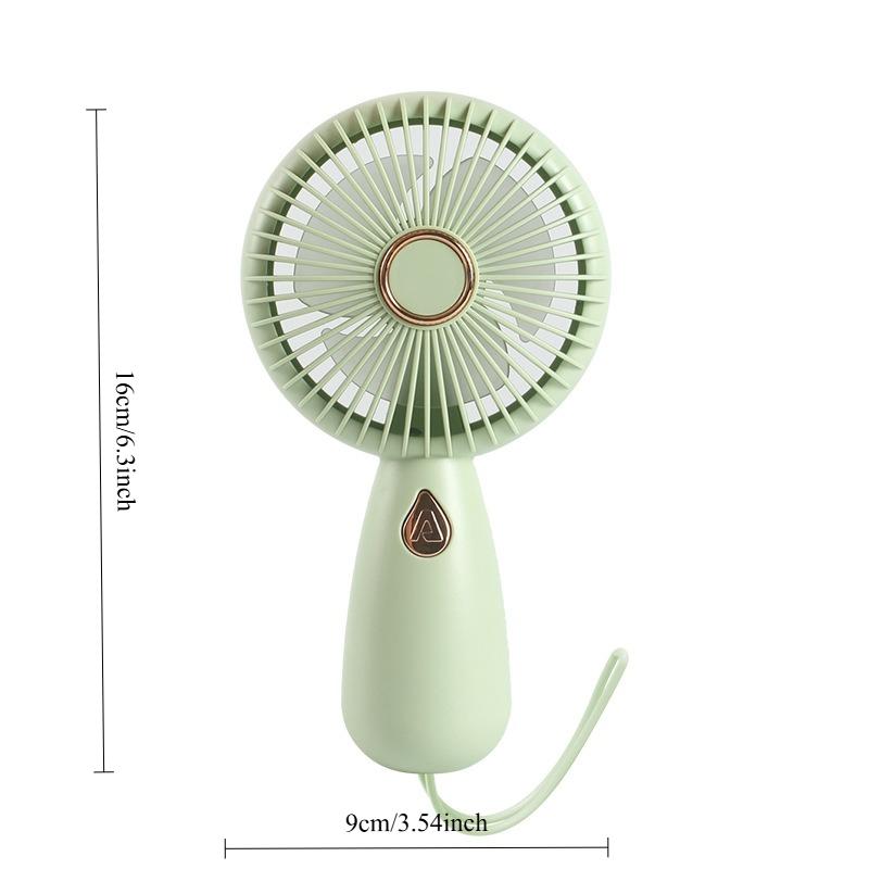 LED Portable Small Fan Simple Handheld Small Fan USB Charging Lightweight Portable Outdoor Play