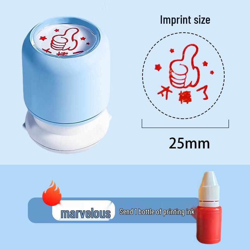 English Teacher's Grading Stamp: Encouragement and Praise for Primary Students