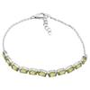 Silver Bracelet with Chrysolite, Product Weight 4.39 G (2190790)