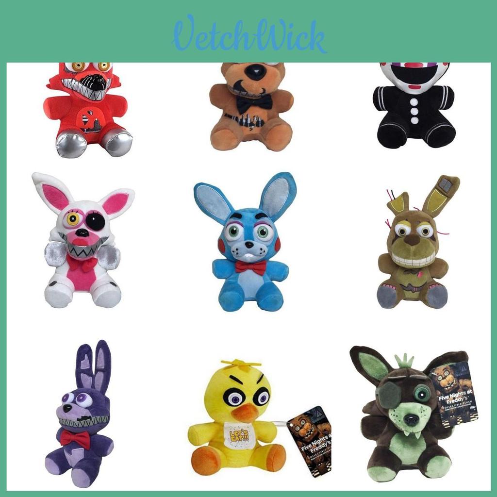 Collect The Entire Set Of Five Nights At Freddy's Plush Toys!