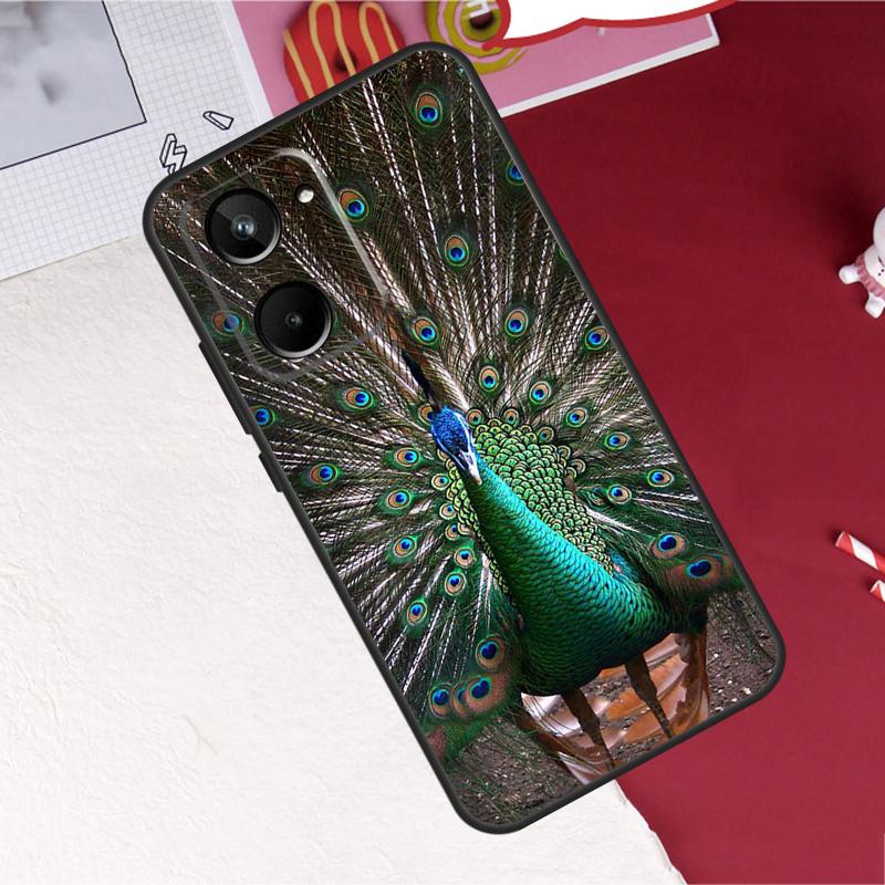 Animal Peacock Pattern For Realme GT7 Pro 15 10 11 12 13 14 Pro Plus C67 C65 C63 C61 C55 C53 C51 C35 C75 C71 Case