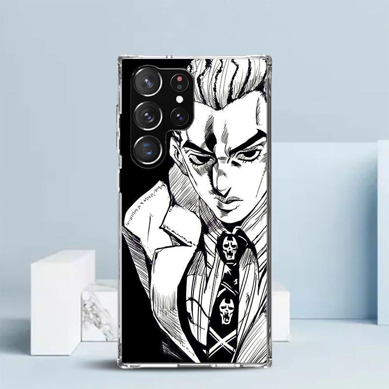

JoJo Кира Йошикаге Killer Queen Мягкий чехол для Samsung Galaxy S25 Edge S26 S24 S23 Ultra Чехол для телефона S22 S21 Plus S20 FE Печать P Samsung S26 Plus