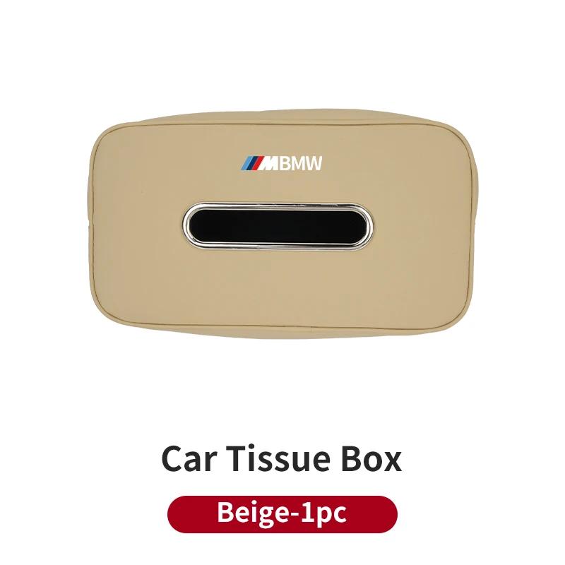 

Car Sticker 2025 Hot Car Seatback Tissue Box Armrest Paper Napkin Storage Bag Accessories For BMW Performance X1 X3 X5 E39 E46 E