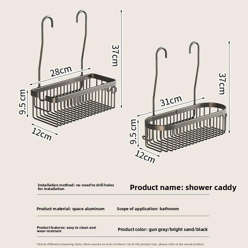 Estante De Almacenamiento Para Ducha Sin Taladrar Organizador De Baño Para Champú Y Gel