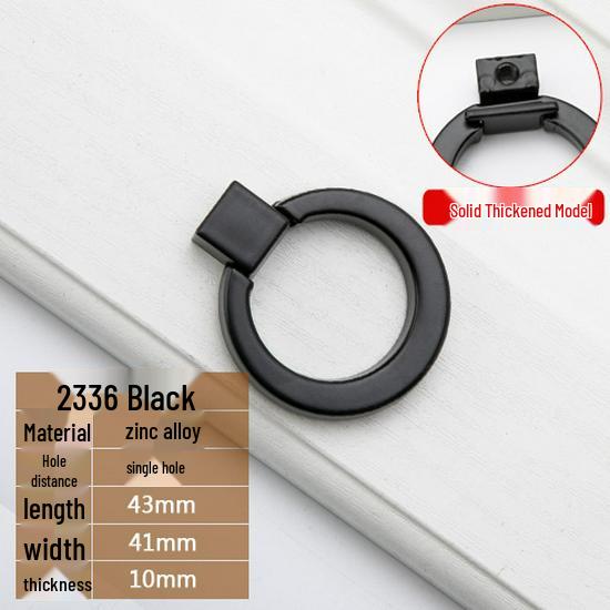 Modern European Black Handle for Cabinets and Wardrobes