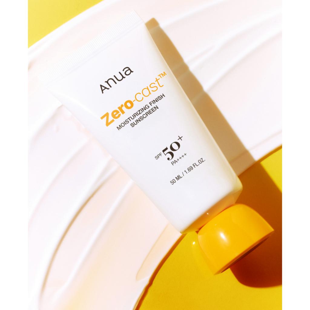 Anua Zero Cast Moisturizing Finish Sunscreen 50ml SPF50+ PA++++
