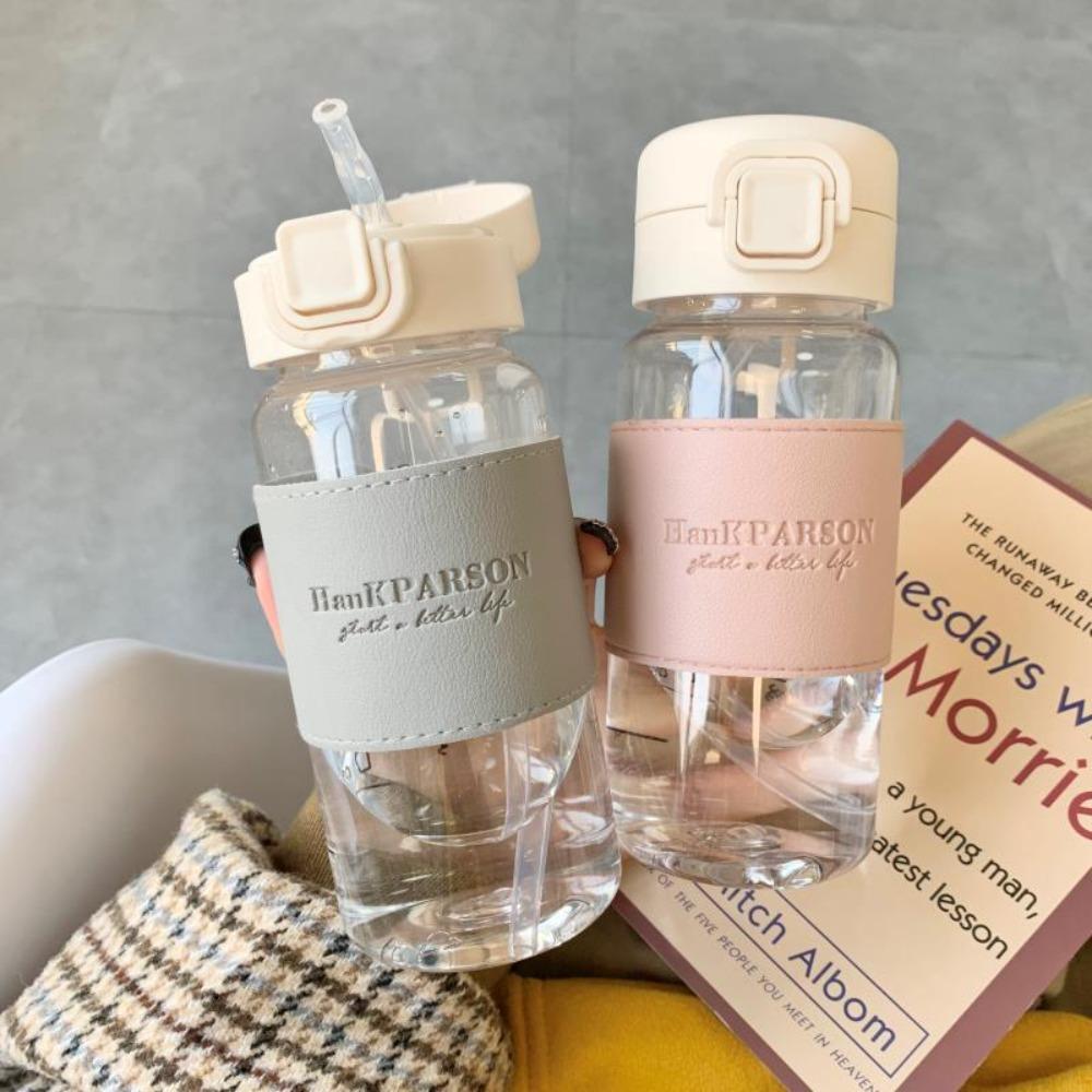 

Insulation Sleeve Drinking Bottle Leak-proof Cups Durable Transparent Plastic Water Bottle Gift синий