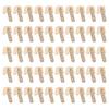 50Pcs Piggyback Spade Connectors Brass 6.35mm Double Headed Plug 3 Way Wire Connector Gold