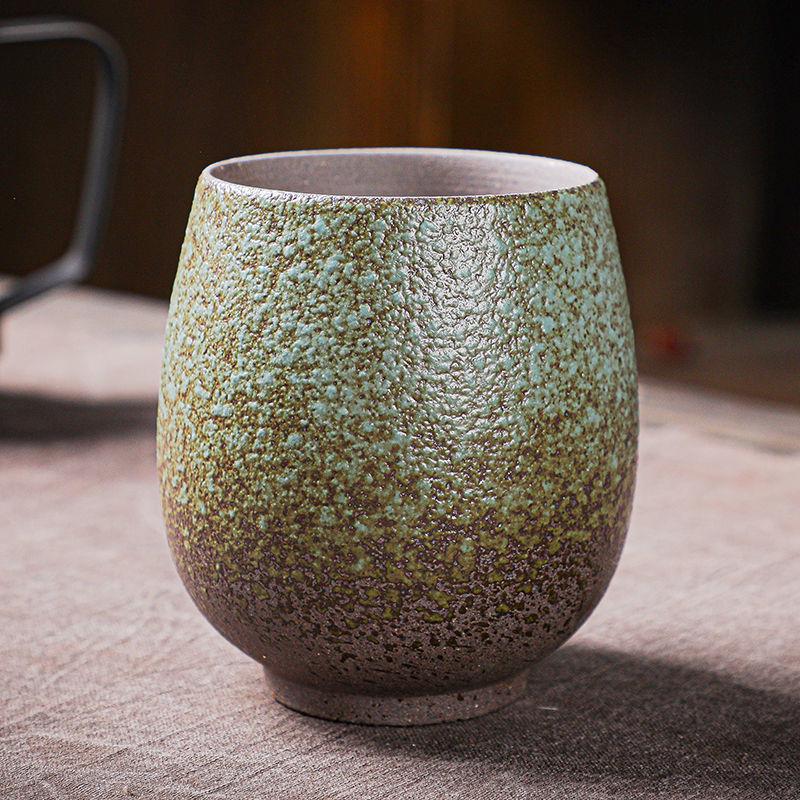 Handmade Japanese Ceramic Tea Cup - Retro Style Kung Fu Tasting Bowl