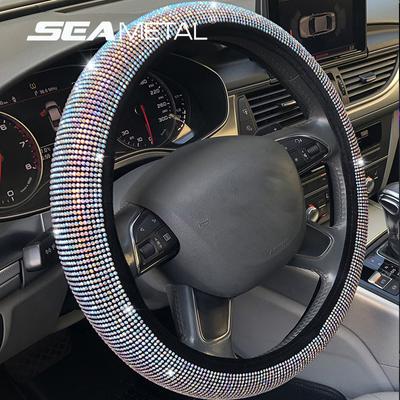 Couverture de volant de voiture, strass scintillants en cristal, accessoires automobiles scintillants
