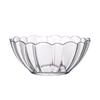 ZISIZ 7-inch Transparent Round Plastic Bowl Set