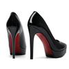 Fashion Sexy Thin Heeled Pumps for Women Platform Patent Leather Concise Super High Wedding Party Shoes 12CM 10CM Heel Height
