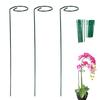 3 Peças Estacas de Suporte para Plantas Torcidas Estacas de Tomate Espirais Estacas de Ferro para Jardim Suportes com Abraçadeiras Torcidas para Plantas Trepadeiras Vinhas