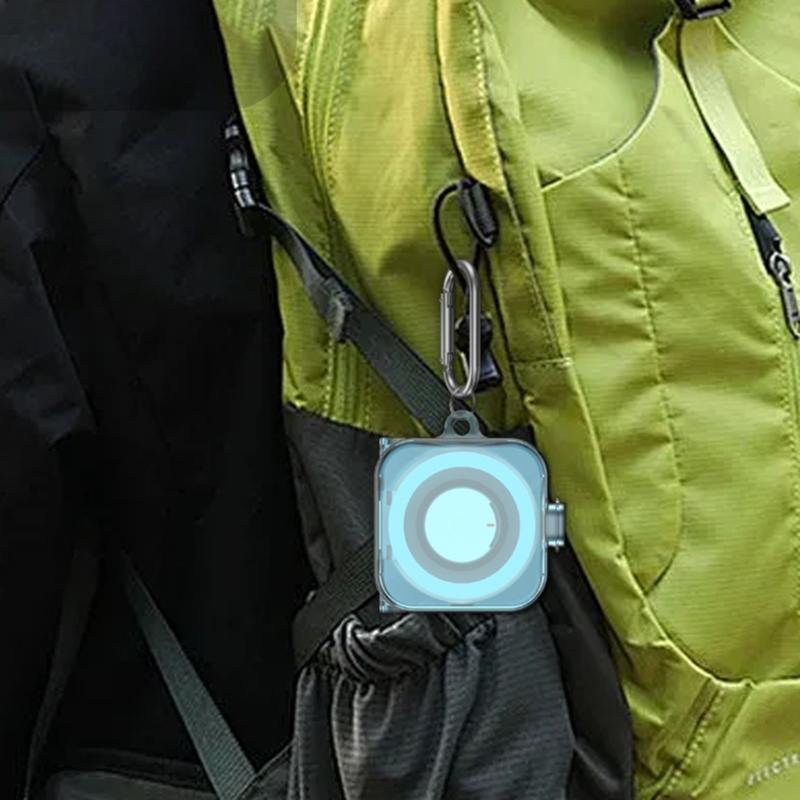 Clear Flexible Case with Carabiner Protector Cover for Rings Charger Shell Dustproof Charging Case Cover