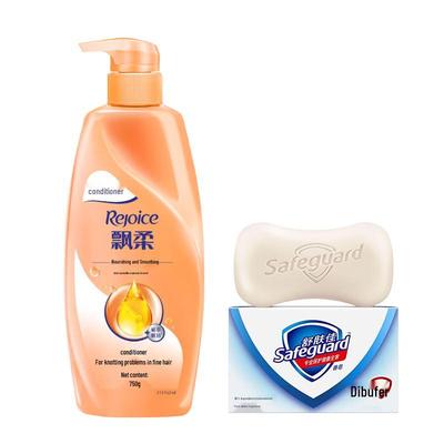 Safeguard Soap & Rejoice Conditioner Set