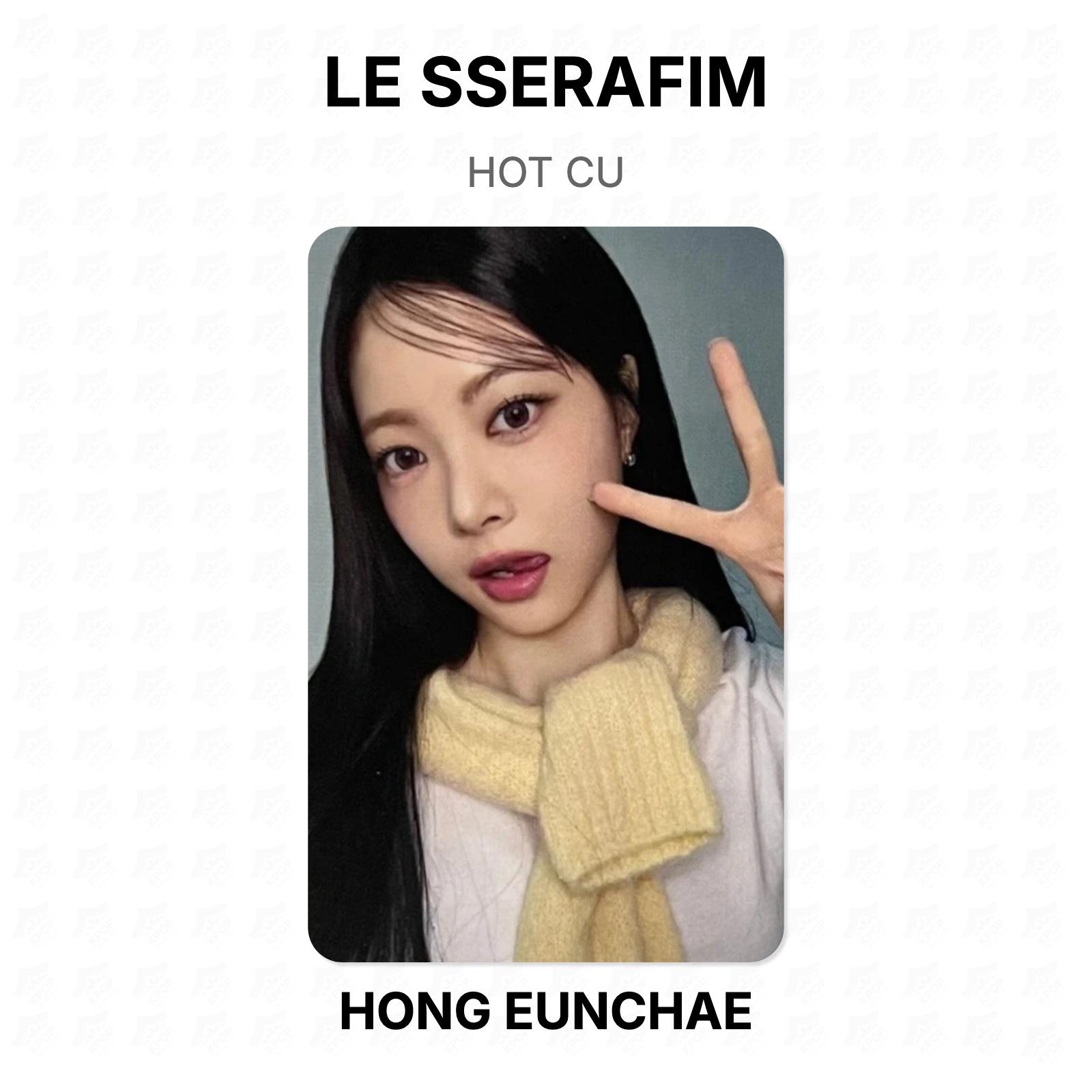 LE SSERAFIM HOT CU Official Photocard HONG EUNCHAE
